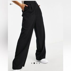 Stradivarius Petite wide leg relaxed dad pants